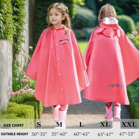 Toddler Rain Poncho Outwear Hood Rain Gear Boy and Girl Cartoon Rainwear Jacket Cute Light Weight Kids Rain Coat in Saudi Arabia