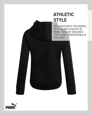 Hoodie Puma Boys - Fleece Pullover Performance Athletic Performance Small Chest Logo Shirt for Boys (الأحجام: 8-20) in Kuwait