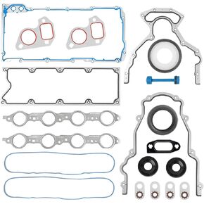 LS Gasket Set, Cylinder Head Gasket Set Kit Compatible with GM Chevy GMC Vehicle 1999-2010 4.8L, 5.3L, 5.7L, 6.0L LS1 LS6 LQ4 LQ9 Engine, Silverado 1500 2500 Replaces# 12633904, 12558177, BTR73450