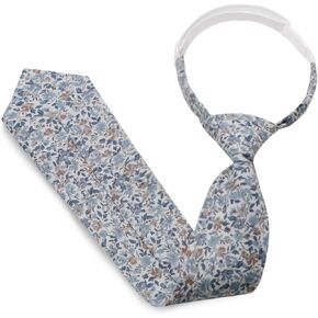 Cotton Boys Tie Adjustable Pre-tied Ties for Boys Kids Aged 5-12 Solid Color Necktie for School Wedding Party Prom