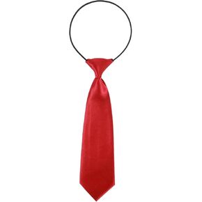 Red Tie for Boys, Toddler Tie, Pre-Tied Adjustable Red Tiefor Boys Ages 2-6, Perfect for Weddings, School Uniforms, and Special Occasions