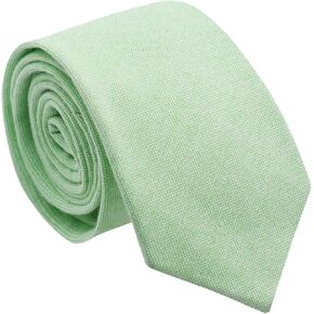 Mantieqingway 2.36'' Solid Color Boys Tie, Cotton Kids Tie Neckties for School Uniforms Party Graduation Wedding (8-12 Ages)