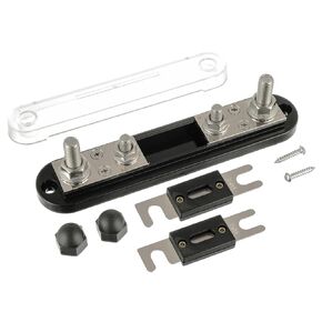 Bojack anl Fuse Holder مع 400 أمبير ANL FUSE ، كتلة FUSE ANL مع قطعتين 400A ANL FUSE ، M10 Stud Terminals الحد الأقصى الحالي 750A ، للشاحنات ، السيارات ، السفن ، إلخ.