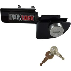 Pop & Lock – Manual Tailgate Lock for Dodge Ram 1500, 2500, and 3500, Fits 1994 to 2001 (Black, PL3300, Works with No Factory Lock)