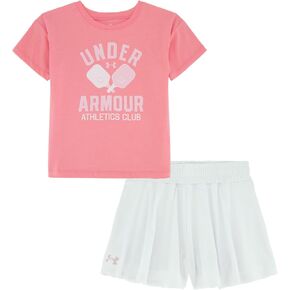 Under Armour UA FLARE 2-FER SHORT SET, COSMO PINK, 4