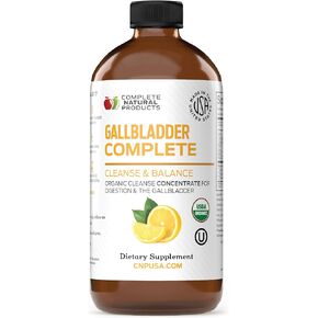 Gallbladder Complete 8oz - Natural Organic Liquid Gallstones Cleanse, Support, & Sludge Formula Supplement
