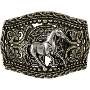Western Cowboy Belt Buckle for Men Vintage Cowboy Cowgirl Rodeo Texas Buckle Longhorn Bull Belt Buckles