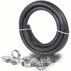 3/8 خرطوم زيت ناقل الحركة 10 قدم-SAE J1532 معتمد ، 300psi الضغط العالي ، ويشمل 10 مشابك لتناسب خالية من التسرب (-40 درجة فهرنهايت إلى 302 درجة فهرنه