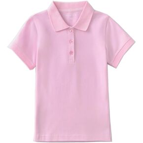 Girls Polo Shirt Short Sleeve Shirt for School Uniform Polo Shirts