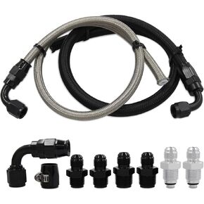 Universal AN6 Power Steering Hose Kit Compatible with Chevy C10 LS Swap Connects GM LS Swap Replace 1950-2000