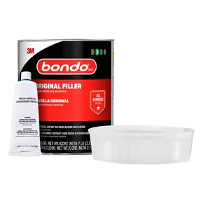 Bondo Original Filler 7 lb with Hardener 2.75 oz, Repairs Dents, Dings, Holes, and Scratches, Multi-Surface Use on Wood, Aluminum, Concrete, and Fiberglass (OR-GAL-ES)