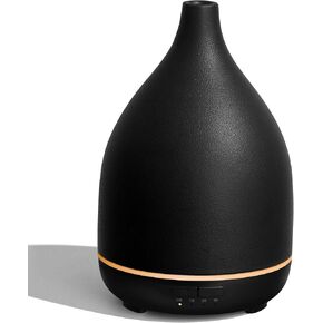 InnoGear Oil Diffuser, 150ML Ceramic Diffuser for Essential Oils Handcrafted Aromatherapy Diffuser Ultrasonic Cool Mist Humidifier with 2 Mist Modes Waterless Auto Off for Room Office, White