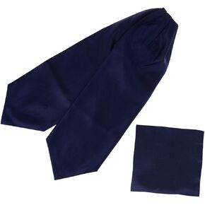 Dan Smith Wedding Fred Ascot Polyester 135 Cm Tall-Plus-Size Long-Self Cravat Scarves