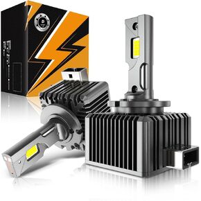 Auxbeam 2025 D1S D1R Fog Light, 6500K White 600% Brightness Fog Lights for Off-road Use, Plug and Play