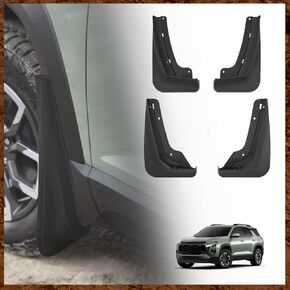 Muslogy Mud Flaps Splash Guards Compatible with 2025 Chevrolet Equinox Accessories All Weather Fender Guard Mudguards Sediment Protection Front & Rear 4PCS Fit Equinox LT RS ACTIV(Won't Fit EV)