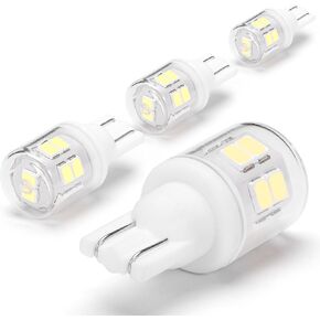 T10 194 921 912 LED Bulb Amber Yellow, Side Marker Lights T10 168 LED Bulbs for License Plate Light Dome Map Door Courtesy Interior License Plate Dashboard Car Lights,4Pack