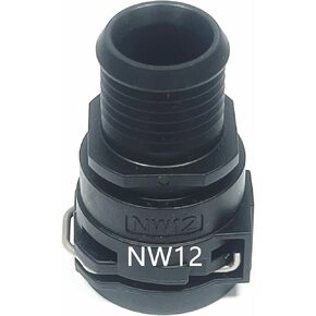 محول موصل خرطوم سائل التبريد NW12 ، خط أنابيب الرادياتير ملهى لـ Mercedes-Benz BMW Audi Volkswagen Chevrolet Volvo Buick ، ​​مجموعة خراطيم محرك تقاطع شفة مجموعة إصلاح الخيوط مباشرة 0 °