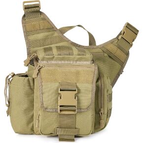 Tactical Messenger Bag Military Army Molle Shoulder Cross Body Edc Satchel Crossbody Side Pack for Men Women 10L in Kuwait