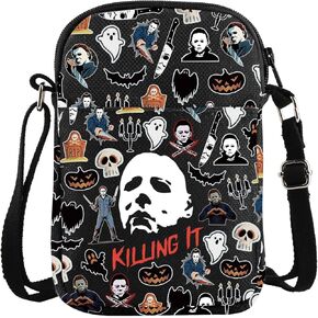 ZJXHPO Michael Cross Body Bag Horror Movie Lover Gift Horror Night Gift Michael Killing It Messenger Bag