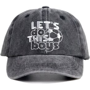 KKMKSHHG Soccer Team Gifts for Boys, Son, Brother, Funny Soccer Accessories Sports Fan Toddler Baseball Caps, Embroidery Kids Birthday Gift for Soccer Lovers Youth Hats 3-10 Years