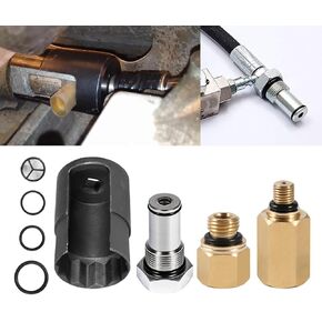 Sunluway 6.0L High Pressure Oil Pump IPR Valve Air Test Fitting Tool & Oil Rail Adapters Leak Test Kit and 6.0 IPR Valve Socket with Seal Kit fits for Ford 6.0L Powerstroke Diesel Engines