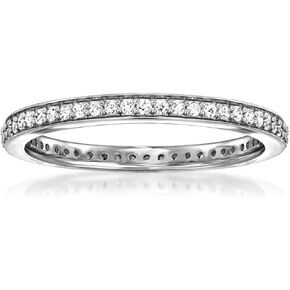 Ross-Simons 0.25 ct. t.w. Lab-Grown Diamond Eternity Band in Sterling Silver
