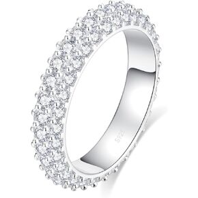 خاتم المويسانيت الخلوي للنساء د اللون vvs1 وضوح خاتم الزواج S925 Sterling Silver 18k