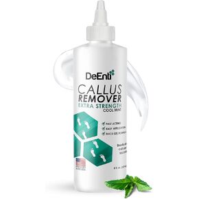 DeEnti Callus Remover for Feet, Extra Strength Foot Callus Remover Gel, 8oz Salon Grade Home Pedicure Supplies for Dry Skin, Cracked Heel, Professional Strength Foot Care, Cool Mint in Kuwait