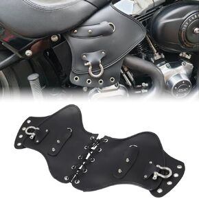 Motorcycle Leather Heat Saddle Shield Deflectors Universal Fit for Harley Sportster Dyna Softail Touring Yamaha Honda Suzuki Kawasaki, Black