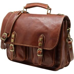 Floto Poste Leather Messenger Bag – Italian Handmade Briefcase for Men & Women