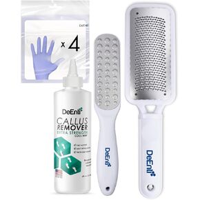 Deenti Callus Remover للأقدام ، هلام Callus Callus Remover قوة إضافية ، وإمدادات باديكير من طراز 8 أوقية للصالون للبشرة الجافة ، والكعب المتصدع ، وعناية القدم المهنية ، والنعناع البارد
