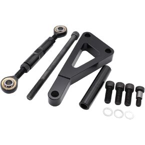 Billet Black Aluminum Long Water Pump Alternator Bracket Fits For SBC Chevy 283 327 350
