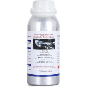 MILIWANSTAR 600ML Headlight Restoration Liquid Car Headlight Lens Polish Repair Liquid, Automobile Headlight Scratch Restoring Fluid for Repair Headlight Oxidation, Yellowing, Haze, Scratches