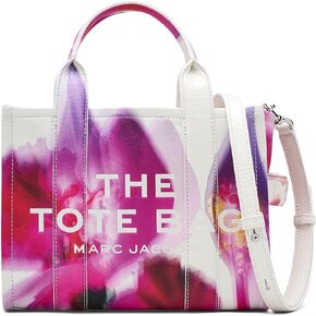Marc Jacobs The Future Floral Leather Small Tote Bag, White Multi