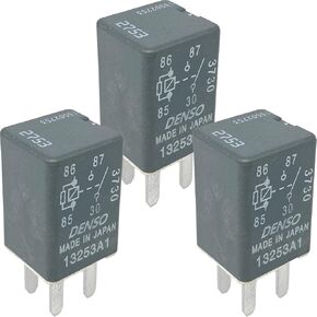 3 عبوات 13502753 تتابع - 20A 12VDC 4 -Pin SPST Automotive Relay - متوافق مع سيارات محددة GM/Chevy/Cadillac - إصلاحات مضخة الوقود وتبريد مروحة التبريد