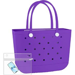 X-Large Rubber Tote Bag Waterproof Beach Washable Handbag Storage Bags Durable Modern Travel SportsTote Bag
