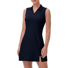 Gopune Womens Tennis Dress Summer Golf Dress with Shorts Sleeveless Workout Athletic with Pocket