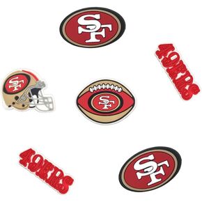 Design for 49ers DIY Shoe Decoration Charms 7 Pack for Unisex-Adult Teens