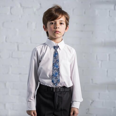 Alizeal Boys 13inches Length Flower Pattern Neckties in Saudi Arabia