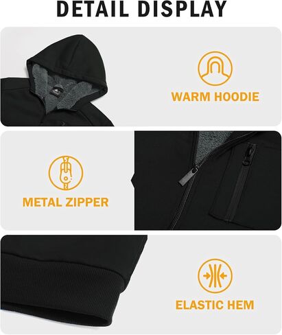 Fleece Hoodie for Boys Fleece Jacket Zip Up Sherpa Lined Teenager Hooded Sweatshirts with Pocket in Saudi Arabia
