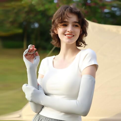 Cycling Sun Protection Arm Sleeves for Women UPF 50+ Summer Outdoor Cooling Long Gloves in Saudi Arabia