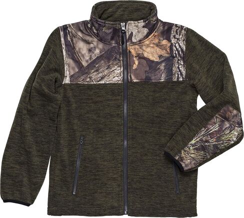 TrailCrest Children's Fleece Jacket Full Zip Mossy Oak Camo Patterns C-Max in Saudi Arabia