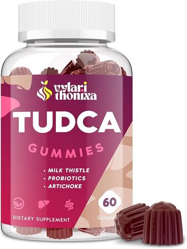 Premium TUDCA Gummy Supplement - 2000mg High-Potency Liver Support, Liver Cleanse Detox & Repair with Milk Thistle, Artichoke Extract, Probiotics, Bile Salts - Vegan, 30 Servings in Kuwait