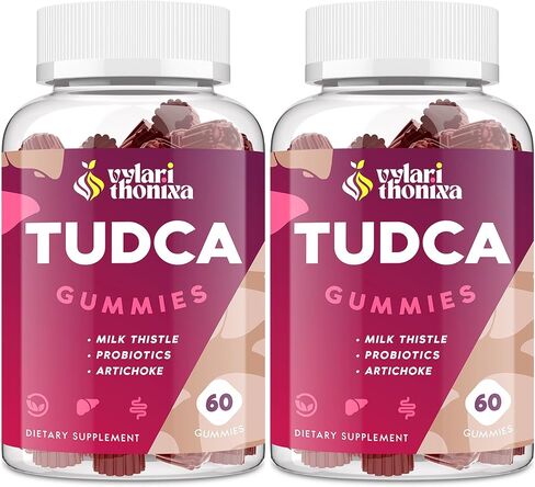 Premium TUDCA Gummy Supplement - 2000mg High-Potency Liver Support, Liver Cleanse Detox & Repair with Milk Thistle, Artichoke Extract, Probiotics, Bile Salts - Vegan, 30 Servings in Kuwait