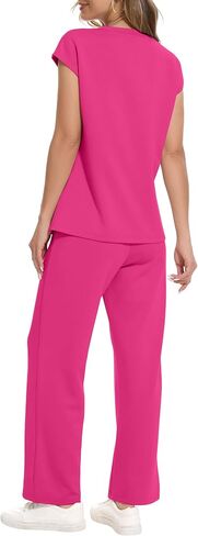 RUBZOOF Lounge Sets for Women 2 Piece Track Suits Outfits 2025 Travel Summer Casual Outfit Sets Matching Pants Set Clothing in Saudi Arabia