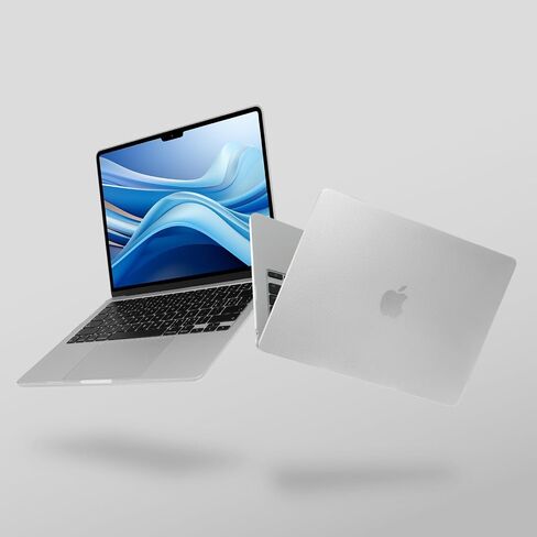 MOSISO Compatible with MacBook Air 13 inch Case 2025 2024 2023 2022 M4 A3240 M3 A3113 M2 A2681, Plastic Dotted Carbon Fiber Texture Hard Shell&Keyboard Cover for MacBook Air 13.6 inch Case,Translucent in Kuwait