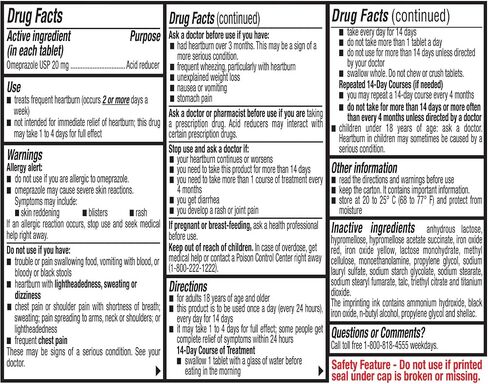 Ohm Omeprazole Tablets, Delayed-Release Tablets, 20mg Acid Reducer, 84Tablets in Saudi Arabia