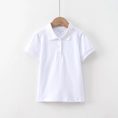 Girls Polo Shirt Short Sleeve Shirt for School Uniform Polo Shirts in Kuwait