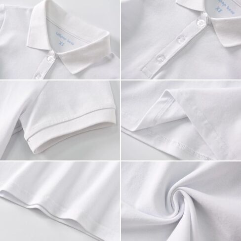 Girls Polo Shirt Short Sleeve Shirt for School Uniform Polo Shirts in Kuwait