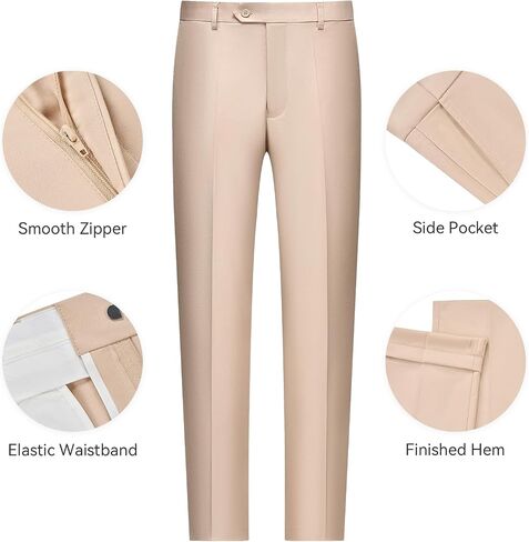 WEEN CHARM Men's 3 Piece Suit One Button Blazer Jacket Vest Pants Set Slim Fit Formal Wedding Business Suit Tuxedo Suit in Kuwait